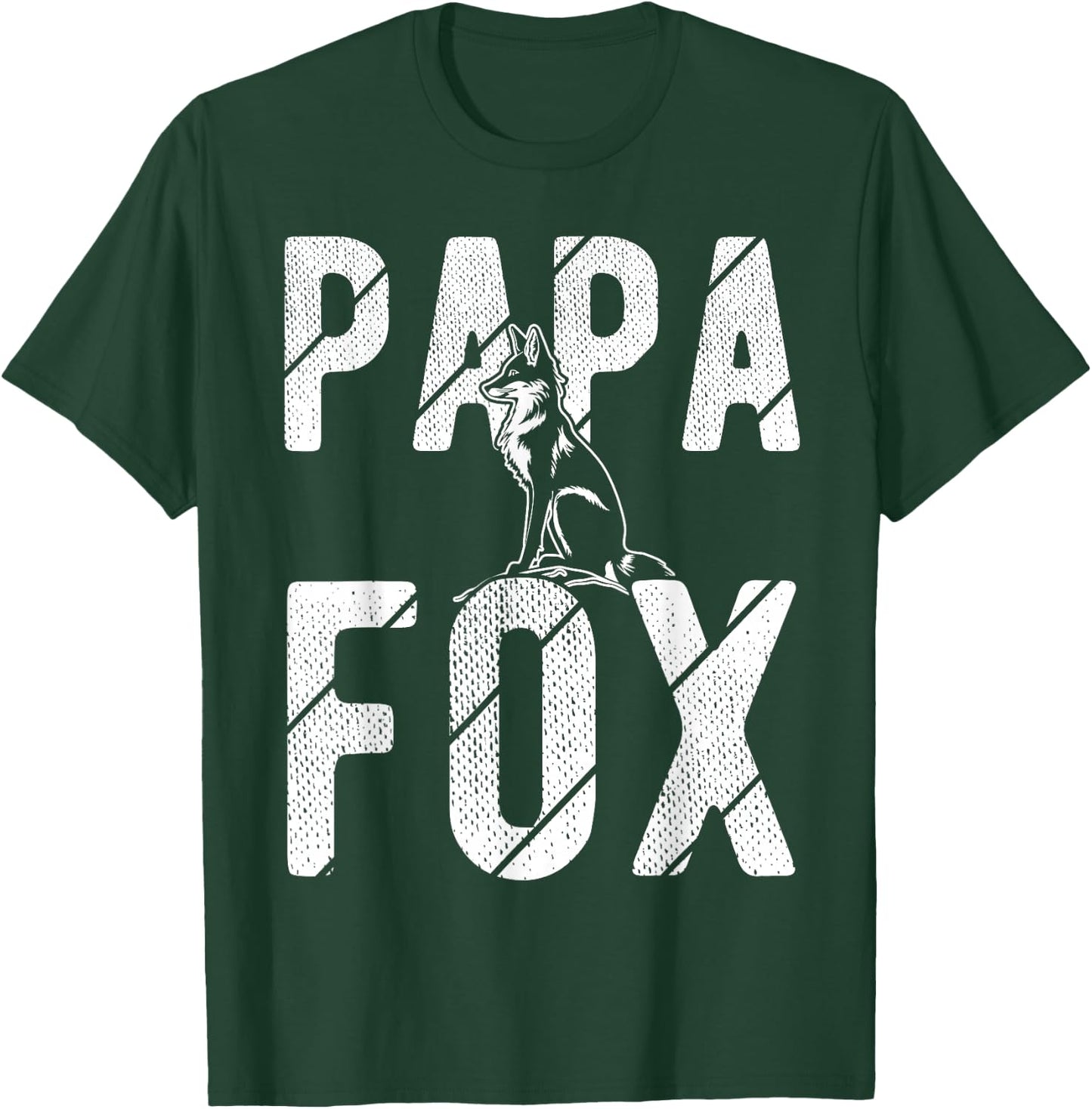 Papa Fox Vintage Retro Fox Forrest Fan Animal Lover Fuc T-Shirt - T-Shirt | Forest