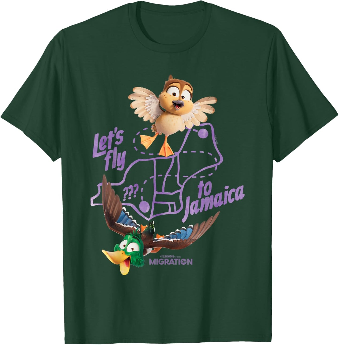 Migration Fly to Jamaica T-Shirt - T-Shirt | Forest