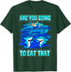 Shark Humor Ocean Swimmers Beware Funny Shark T-Shirt - T-Shirt | Forest