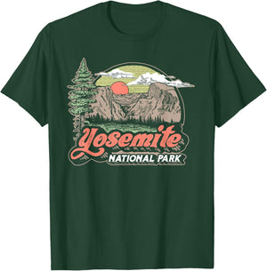 Vintage Yosemite National Park Retro Style Eighties 80s T-Shirt - T-Shirt | Forest