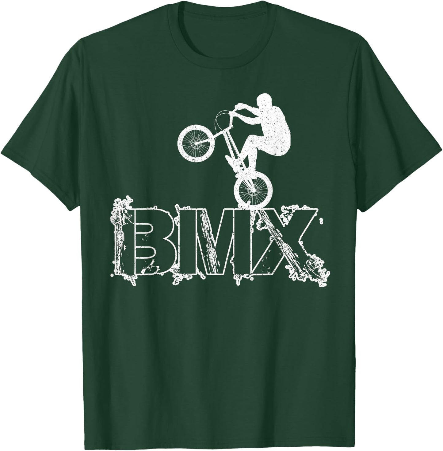 BMX Kids Boys Girls T-Shirt - T-Shirt | Forest