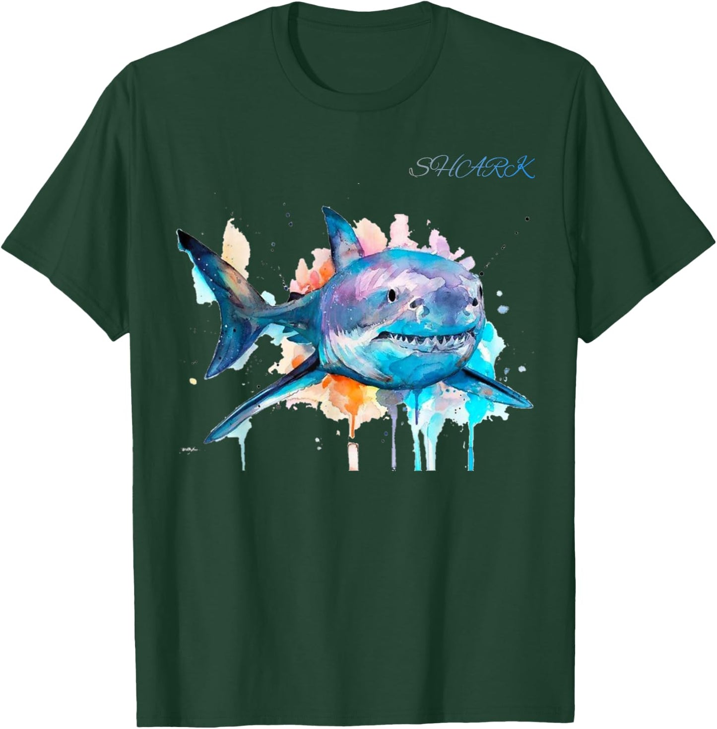 Types of Shark Megalodon Great White Nurse Shark T-Shirt - T-Shirt | Forest
