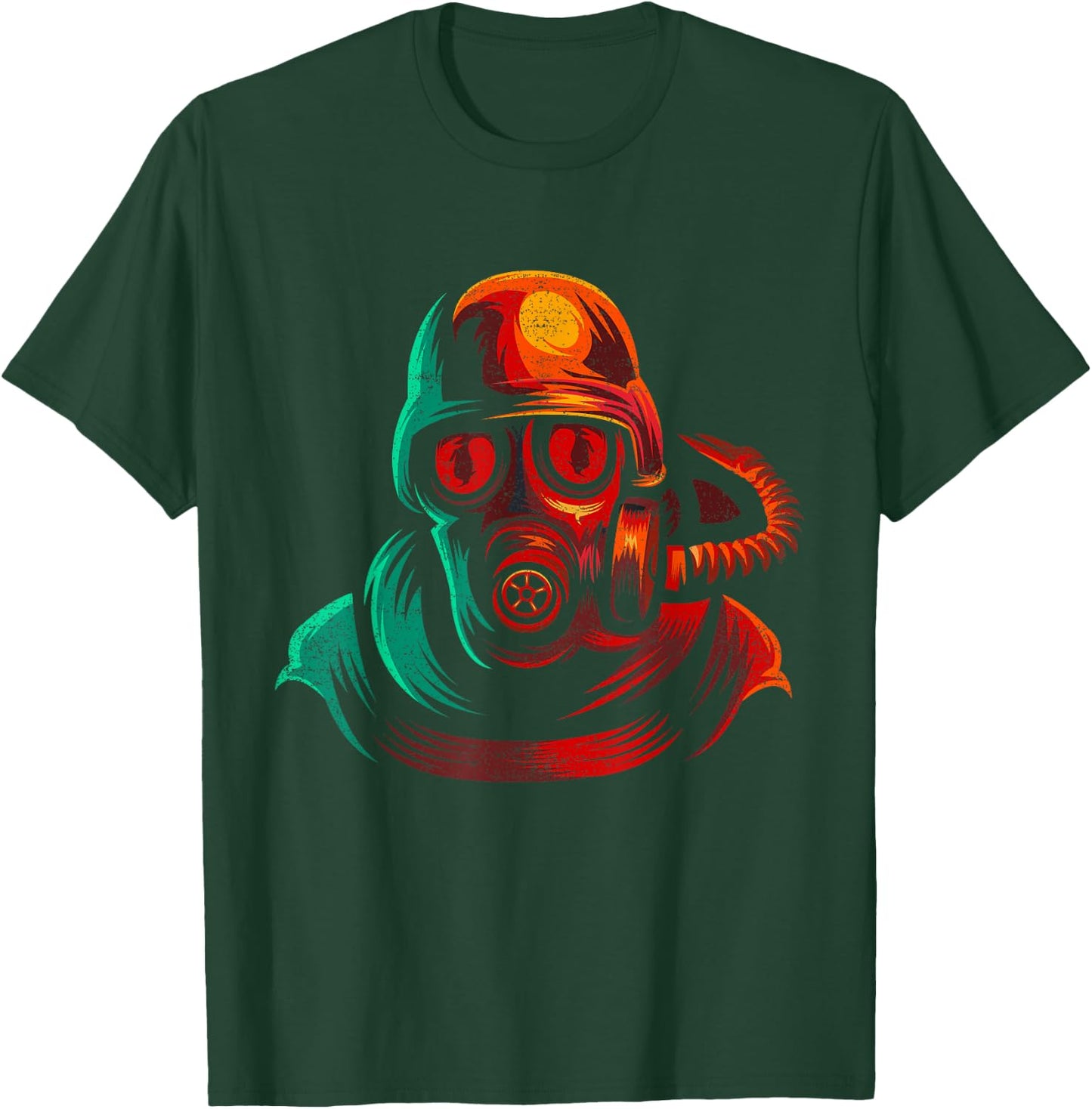 Military And Safety Gas Mask Virus Social Distancing T-Shirt - T-Shirt | Forest