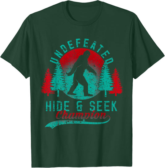 Bigfoot Limited Edition Undefeated Hide & Seek Sasquatch T-Shirt - T-Shirt | Forest