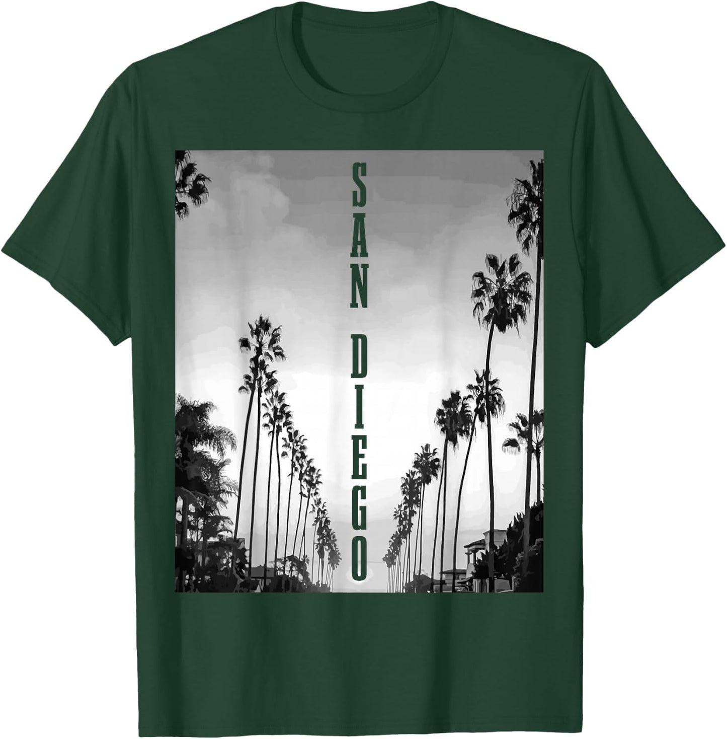 San Diego California West Coast California USA America T-Shirt - T-Shirt | Forest