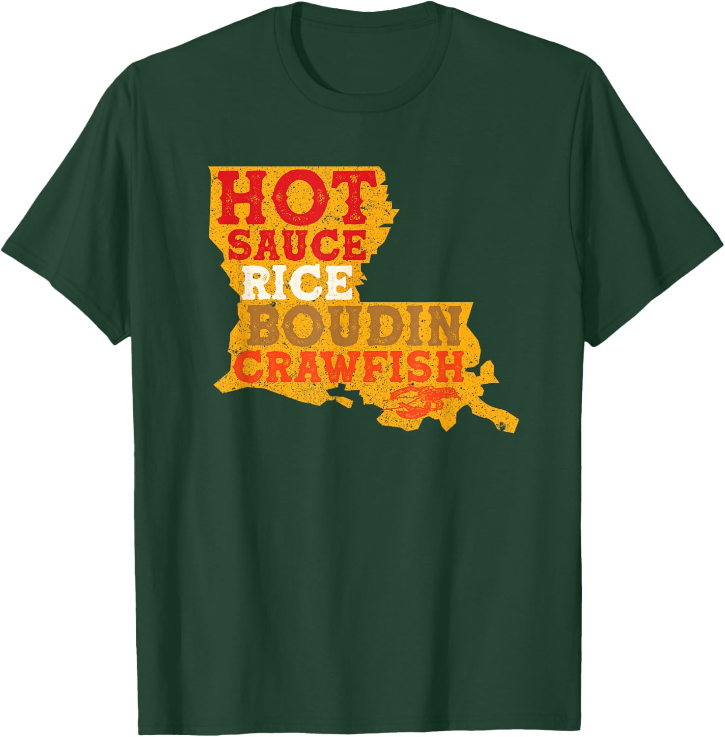Crawfish Boil Retro Louisiana USA Cajun Seafood Festival T-Shirt - T-Shirt | Forest