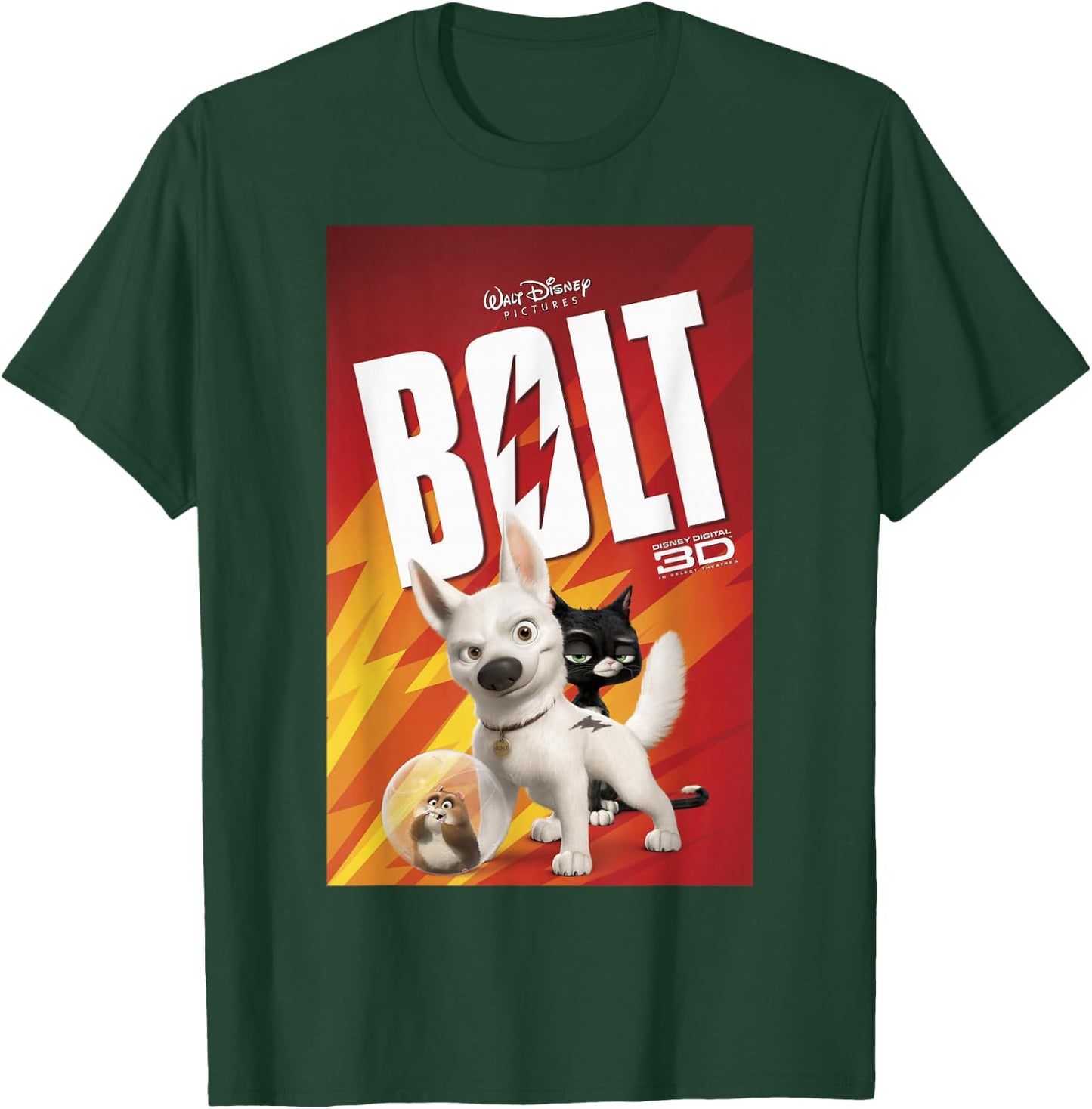 Disney Bolt Poster T-Shirt - T-Shirt | Forest