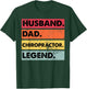 Husband Dad Chiropractor Fathers Funny Chiropractic T-Shirt - T-Shirt | Forest