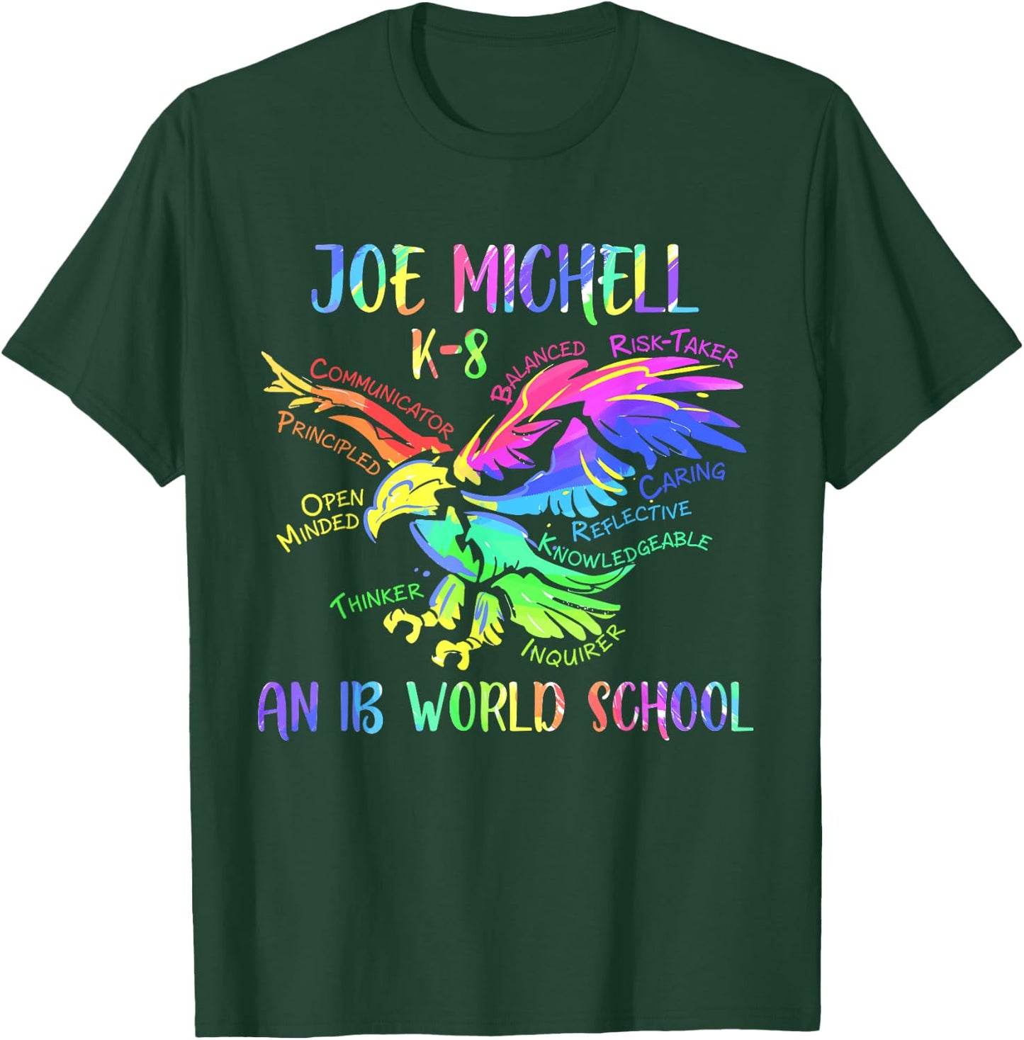 Joe Michell School Rainbow Eagle 2020 T-Shirt - T-Shirt | Forest
