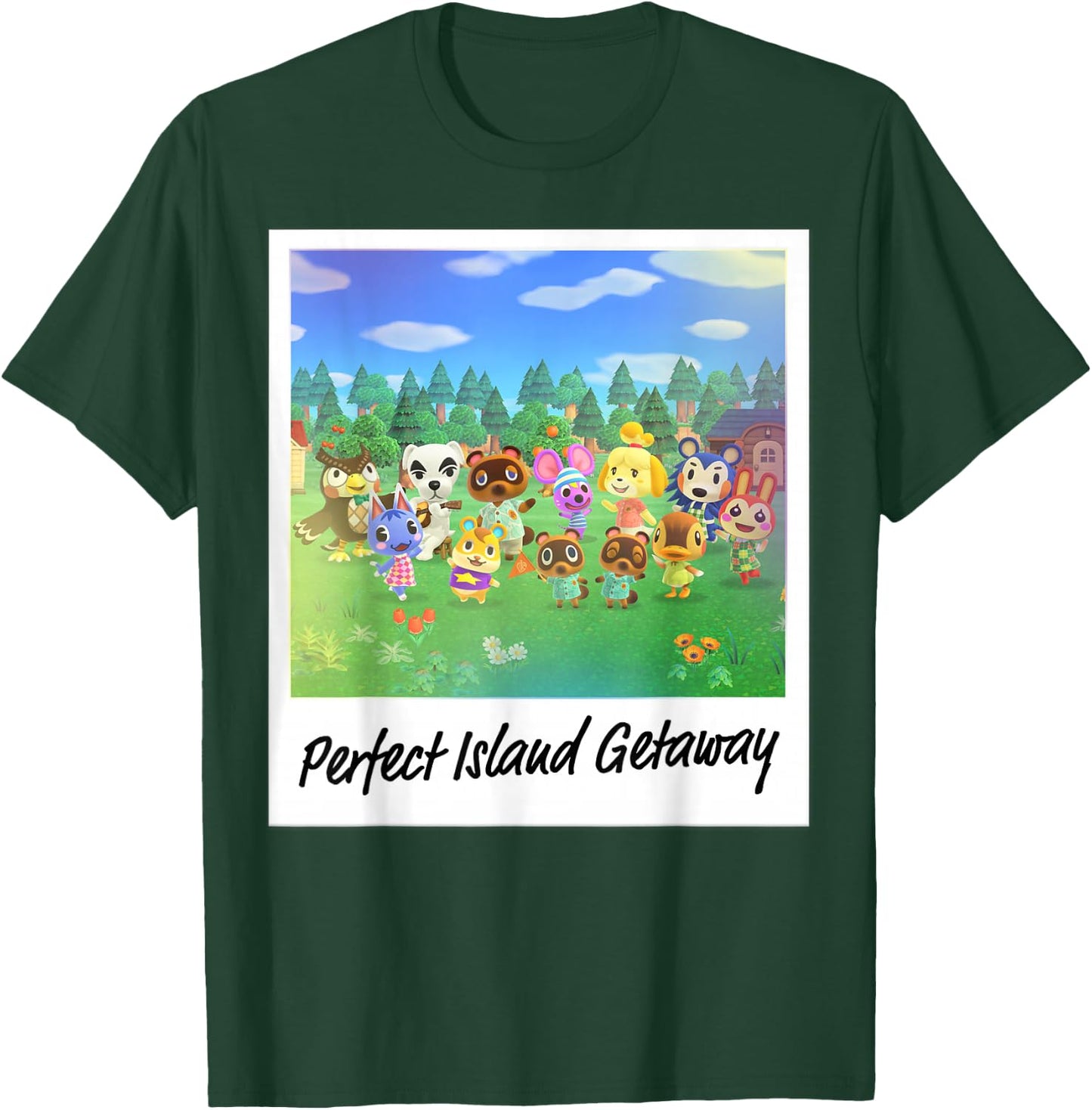 Animal Crossing: New Horizon Perfect Island Getaway Photo T-Shirt - T-Shirt | Forest
