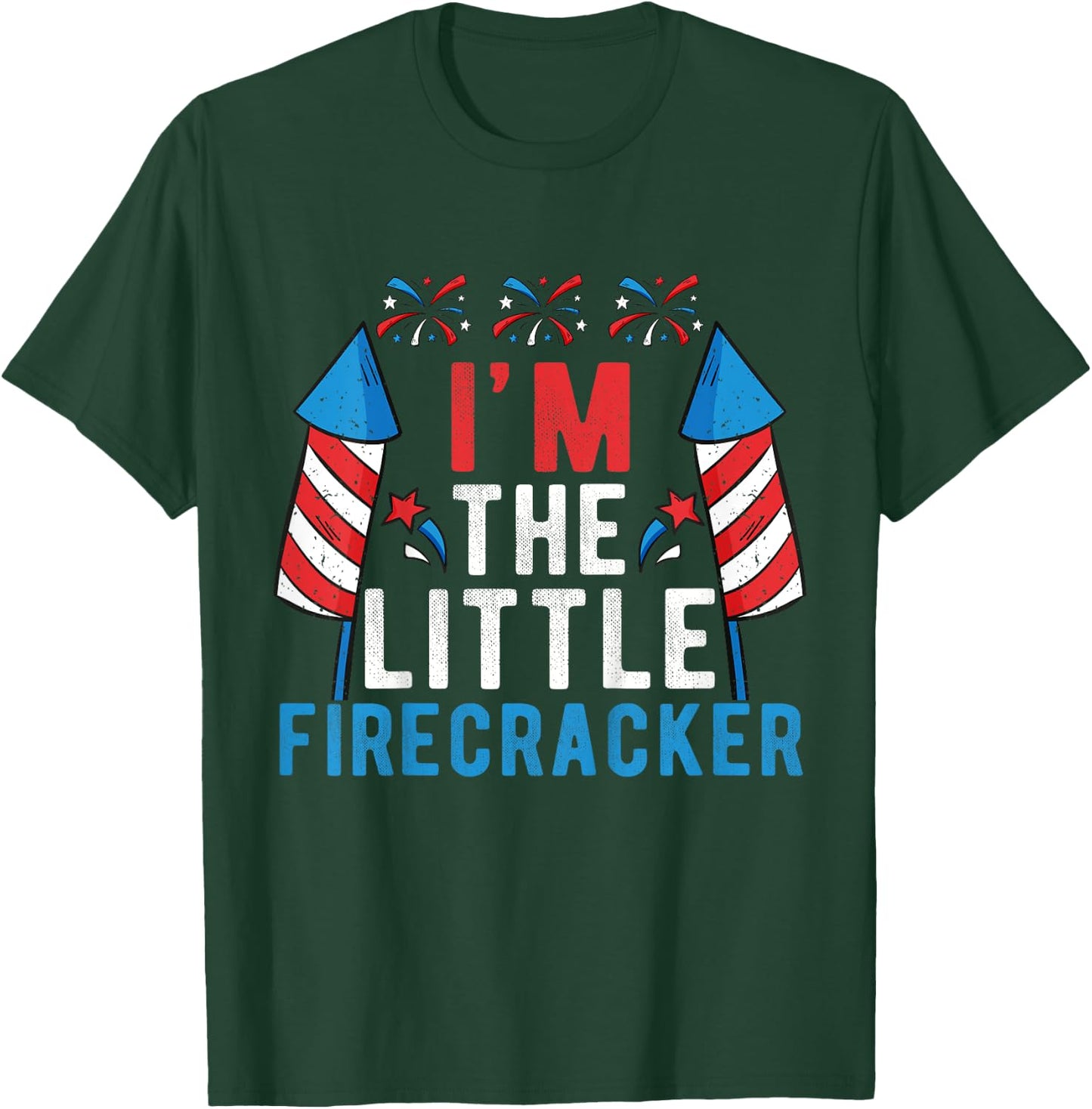 I'm The Little Firecracker Kids 4th Of July Matching Family T-Shirt - T-Shirt | Forest