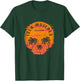 Retro Isla Mujeres Mexico Palm Trees Sunset Skull Beach T-Shirt - T-Shirt | Forest