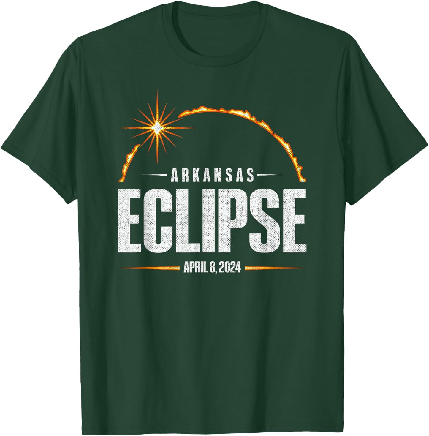 2024 Total Solar Eclipse Arkansas - Total Eclipse 2024 T-Shirt - T-Shirt | Forest