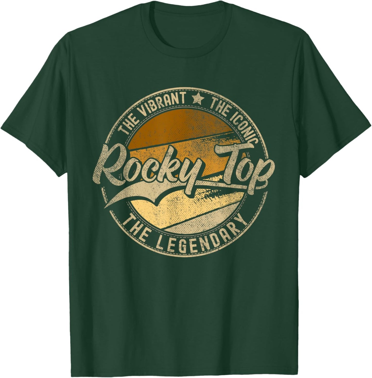 Rocky Top TN | Tennessee | Vintage Distressed T-Shirt - T-Shirt | Forest