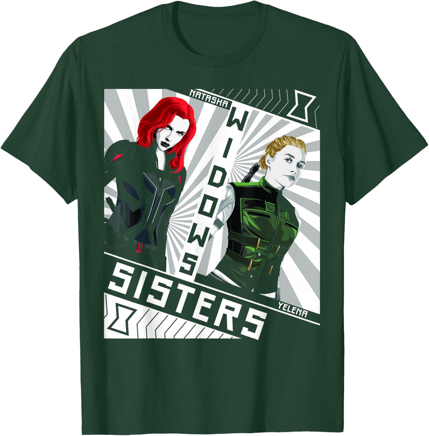 Marvel Black Widow Natasha Yelena Widows Sisters T-Shirt - T-Shirt | Forest