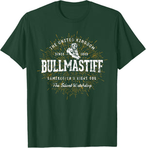 Vintage Style Retro Bullmastiff T-Shirt - T-Shirt | Forest