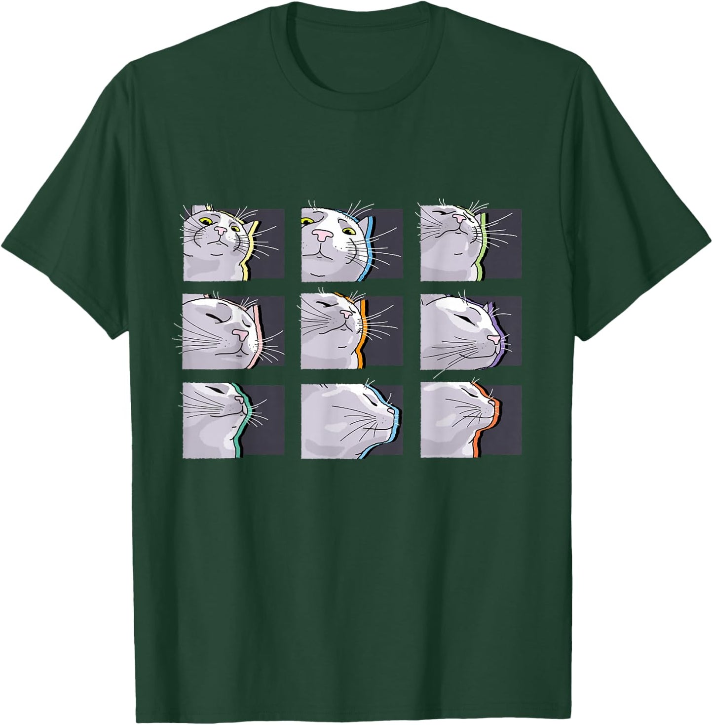 Cat Vibing Meme / CatJAM / Funny Cat Vibing to Music Men Women Kids T-Shirt - T-Shirt | Forest