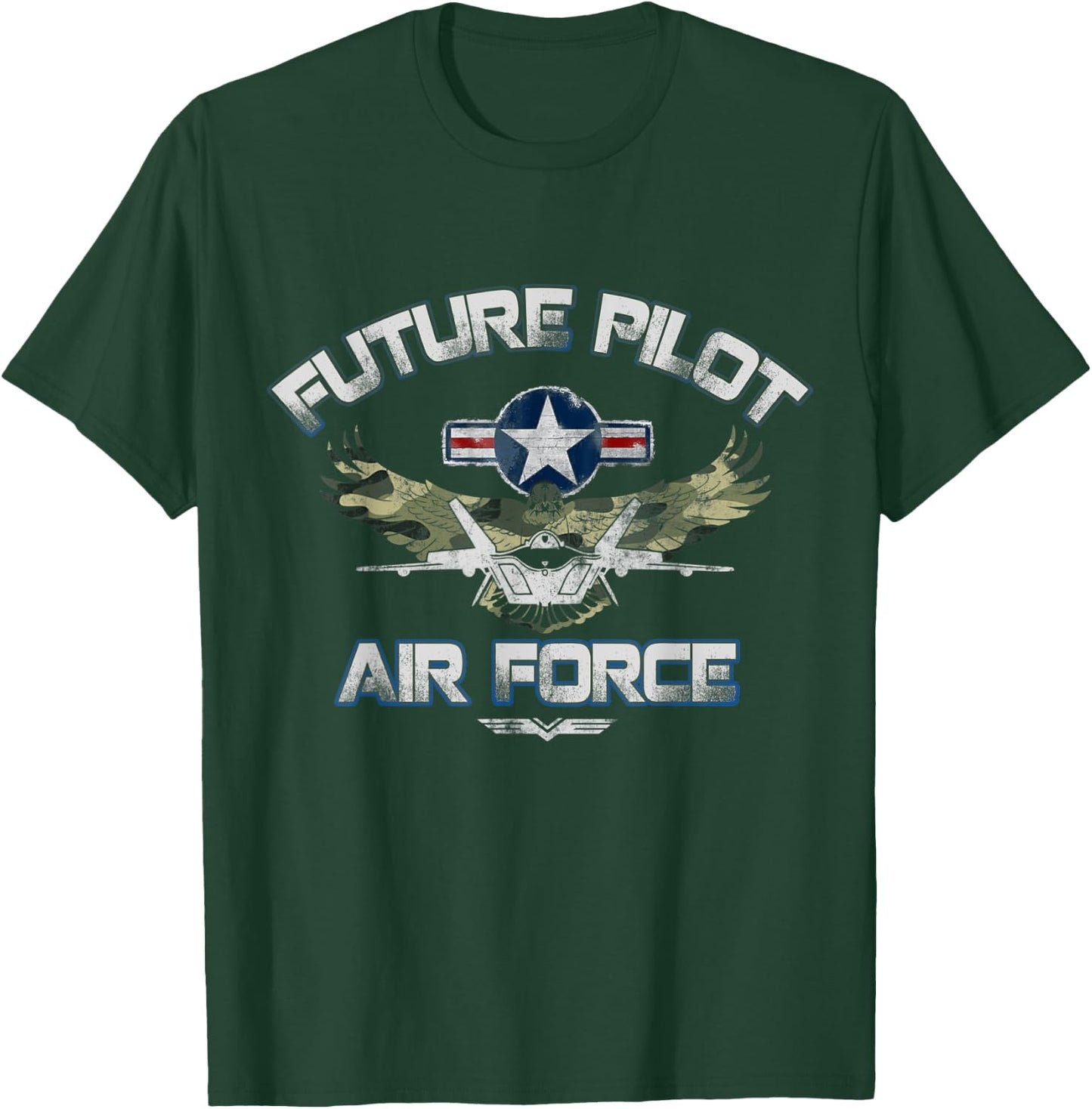 Proud Air Force Veteran Shirt Military Future Airman Day T-Shirt - T-Shirt | Forest
