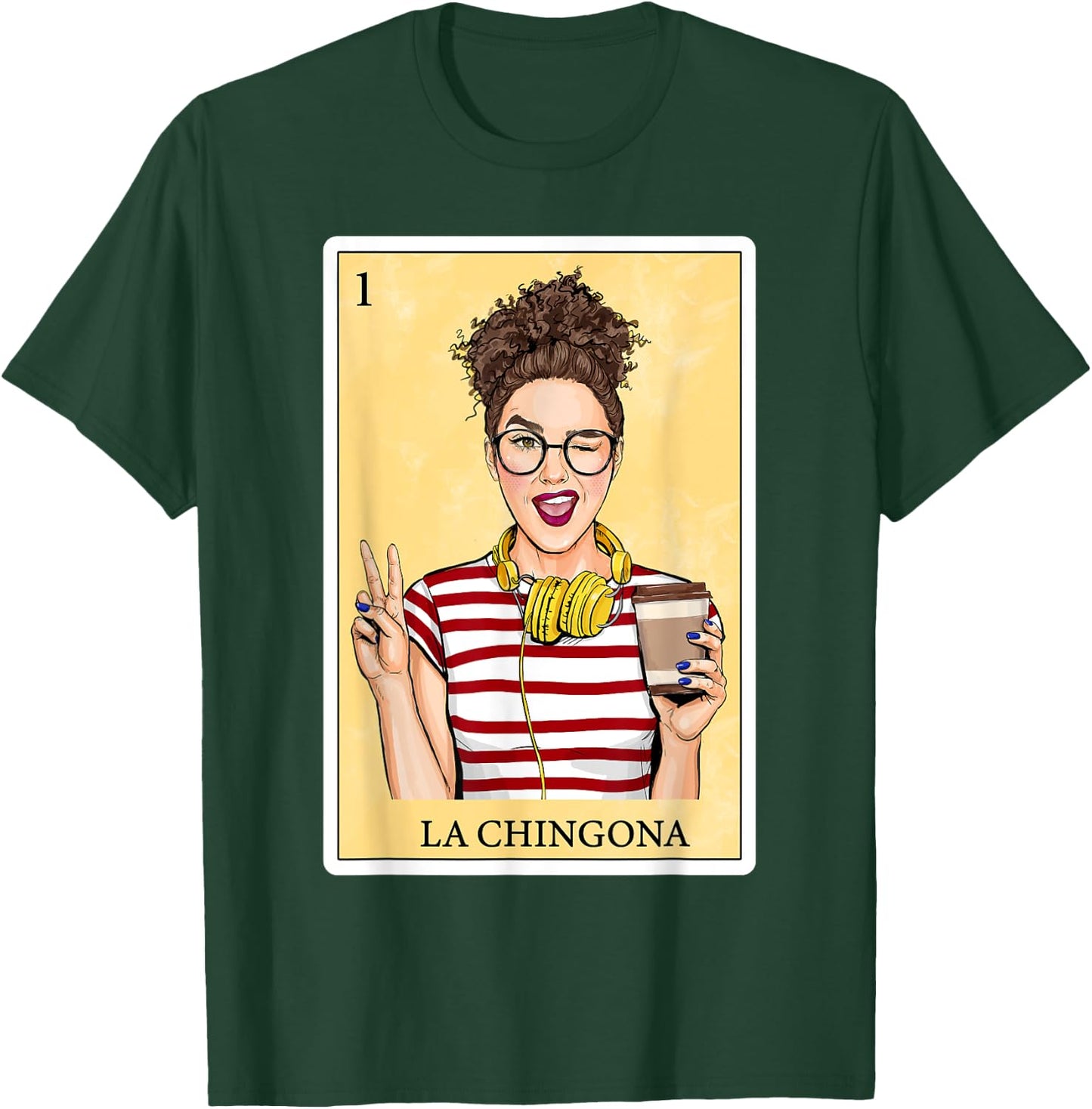 Gifts Spanish-Mexican Bingo Card Hispanas - La Chingona T-Shirt - T-Shirt | Forest