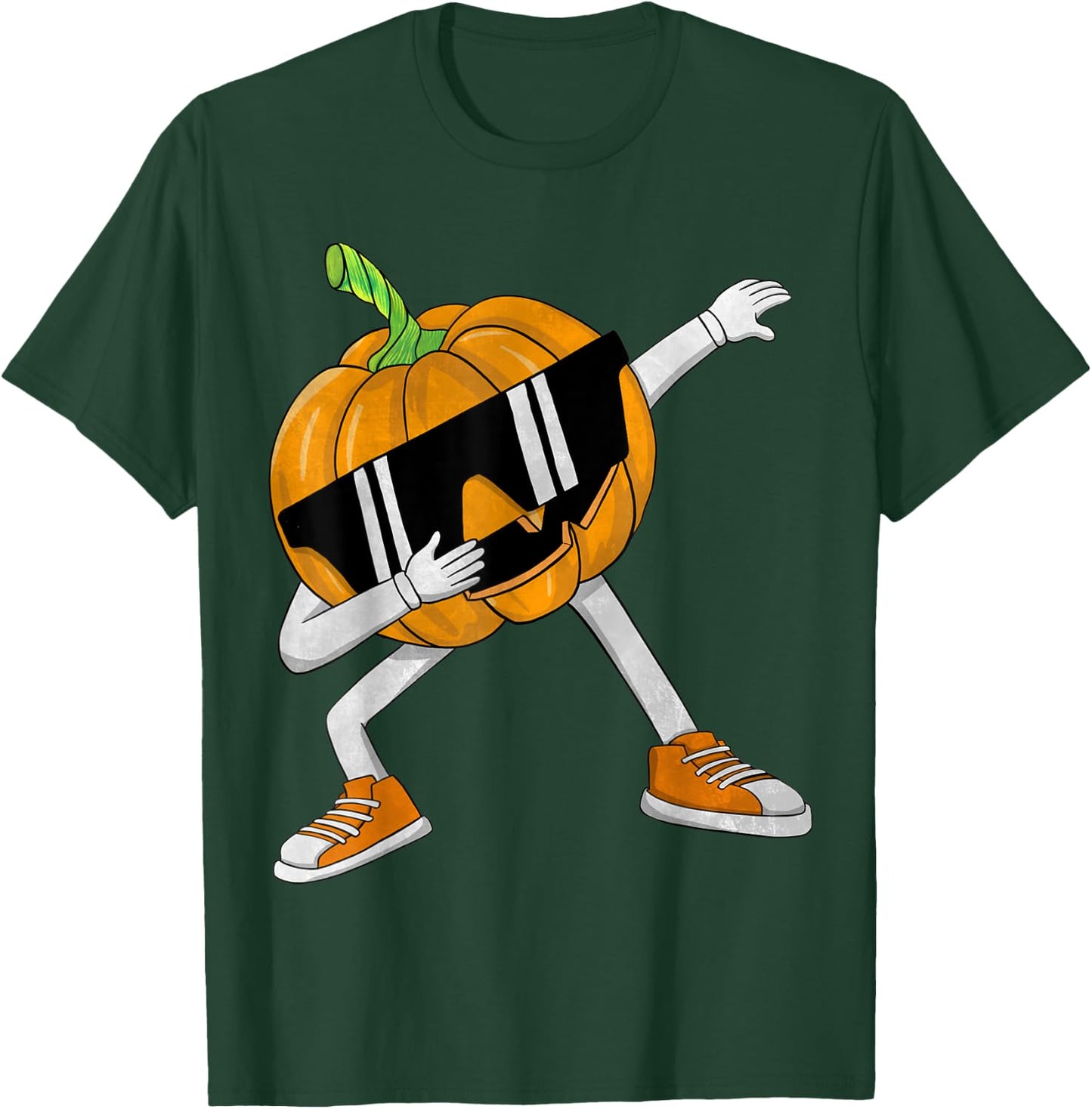 Dabbing Jack O Lantern Halloween Funny Boys Girls Kids Dab T-Shirt - T-Shirt | Forest
