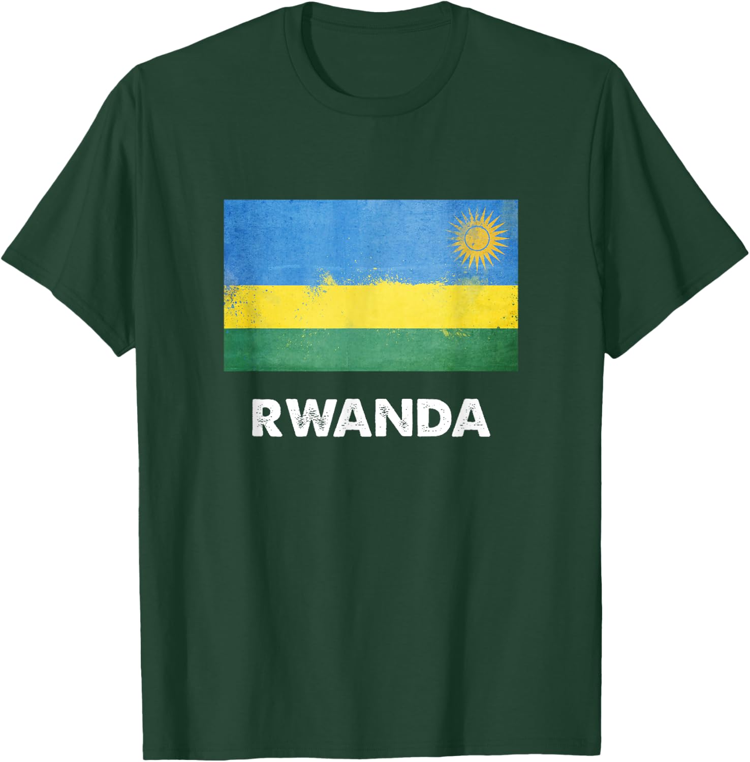 Rwanda flag jersey, Rwanda T-Shirt - T-Shirt | Forest