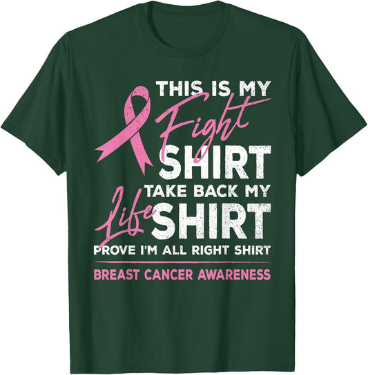This Is My Fight Shirt Breast Cancer Awareness Pink Ribbon T-Shirt - T-Shirt | Forest
