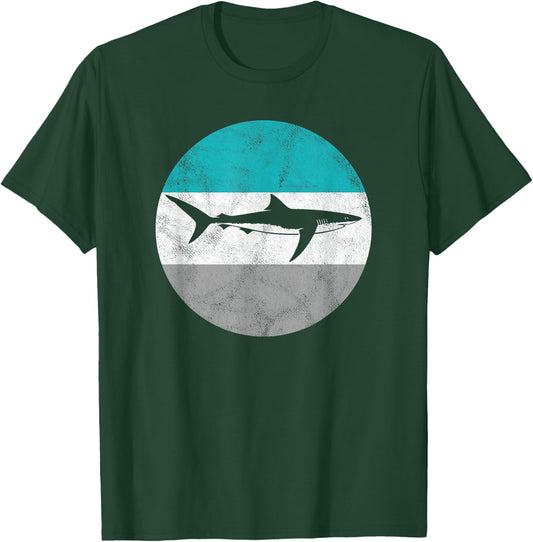 Blue Shark Retro Gift or Boys T-Shirt - T-Shirt | Forest
