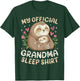 Cute Sloths Mother's Day, My Official Grandma Sleep Shirt T-Shirt - T-Shirt | Forest