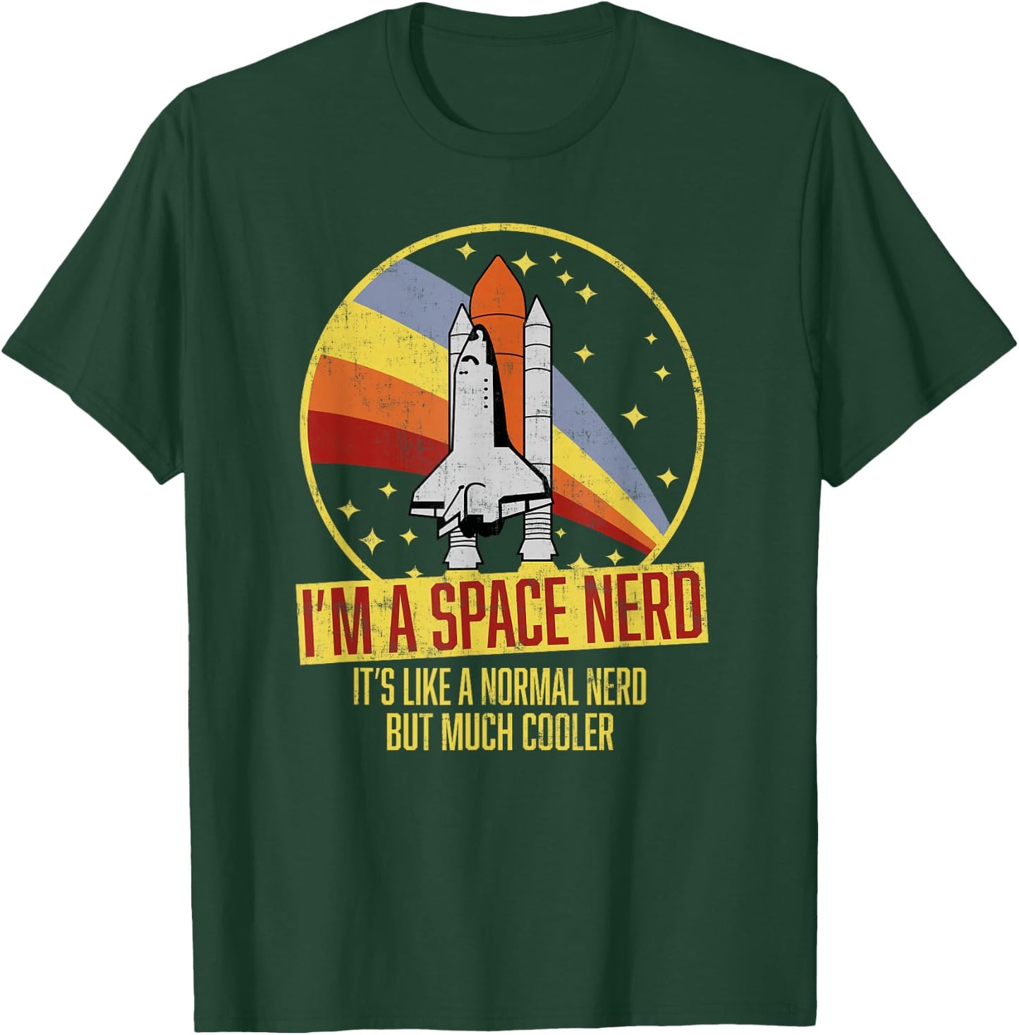Vintage Space Shuttle - Science Fiction Geek - Space Nerd T-Shirt - T-Shirt | Forest