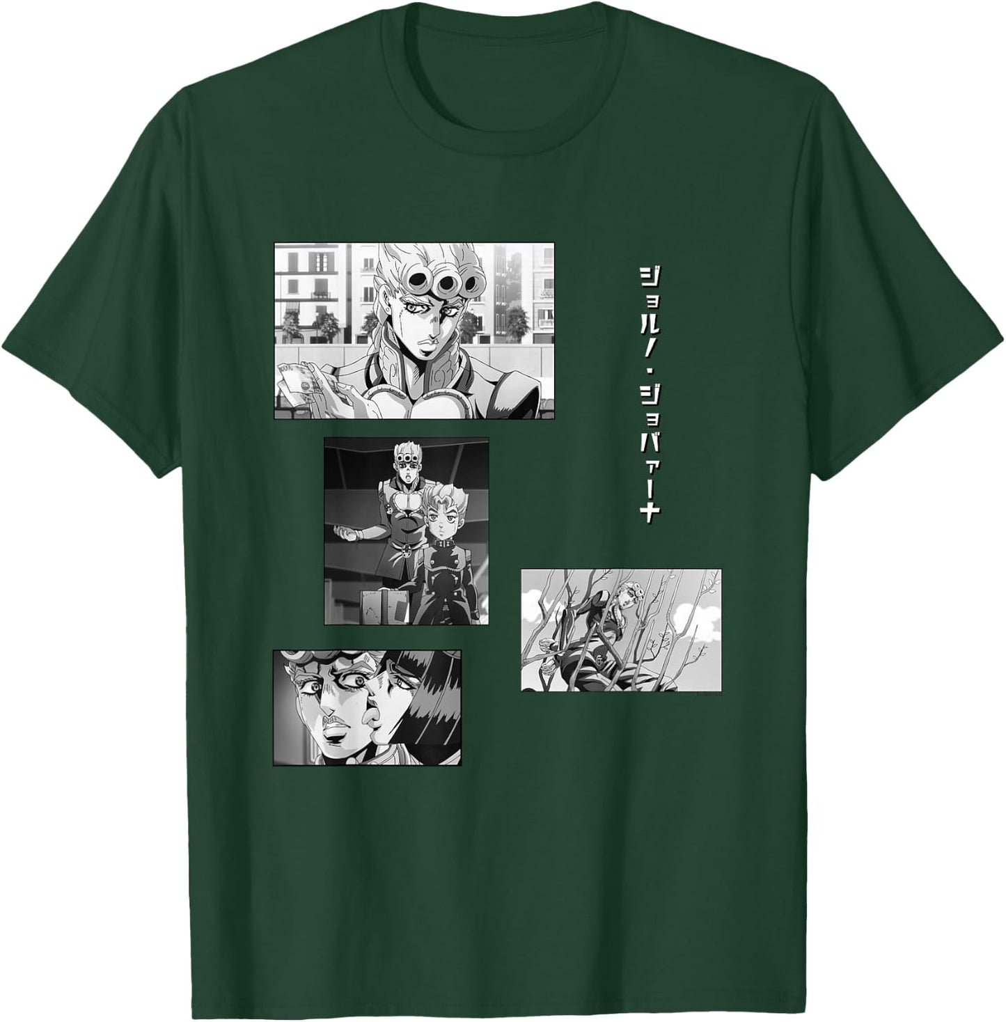 JoJo's Bizarre Adventure Giorno Collage Anime T-Shirt - T-Shirt | Forest