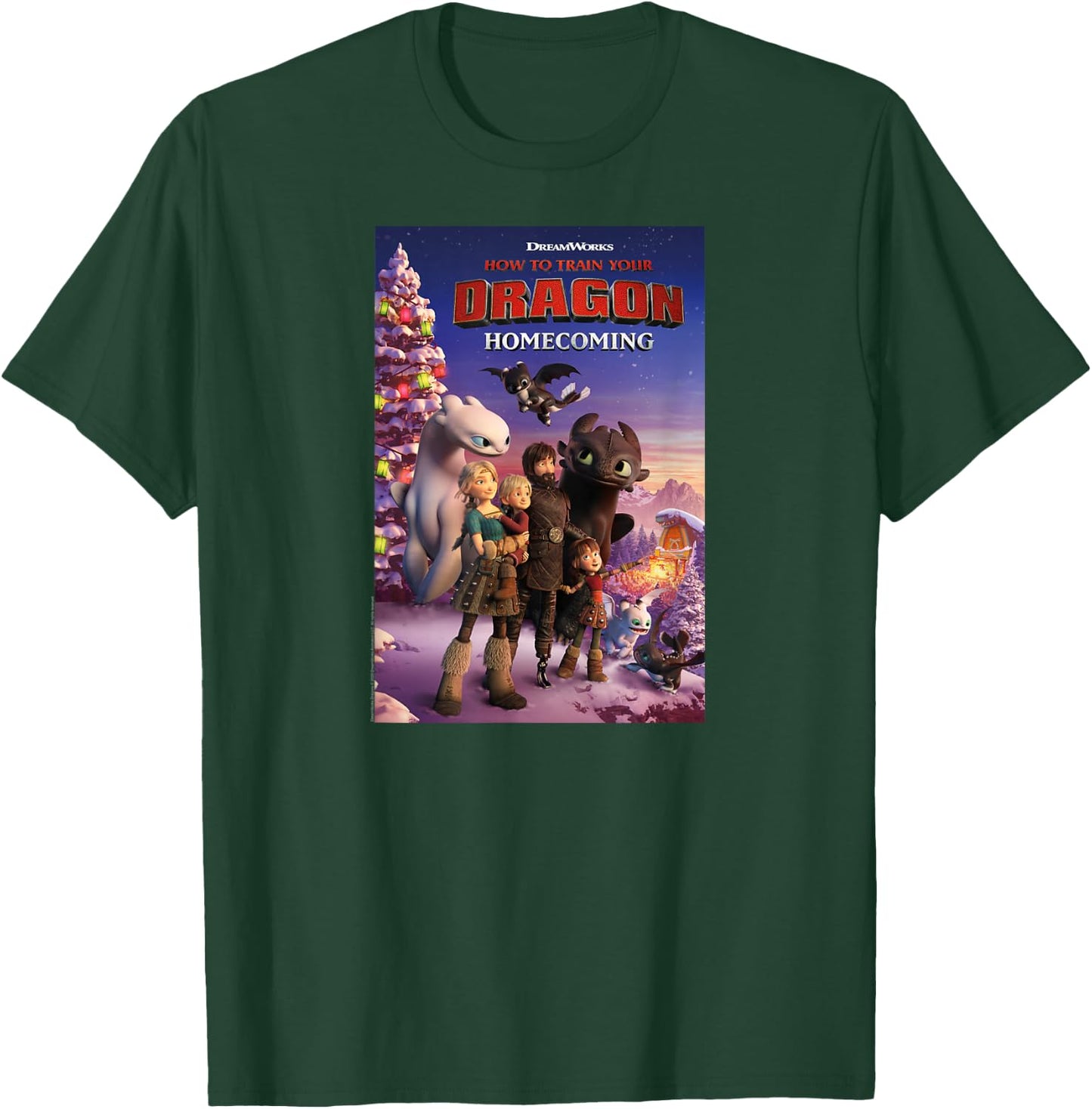 How to Train Your Dragon 3 Homecoming Poster T-Shirt - T-Shirt | Forest
