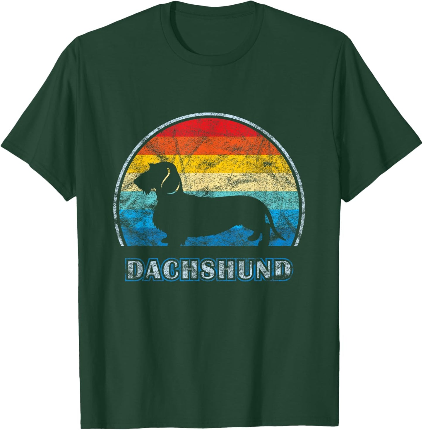 Wirehaired Dachshund Vintage Design Dog T-Shirt - T-Shirt | Forest
