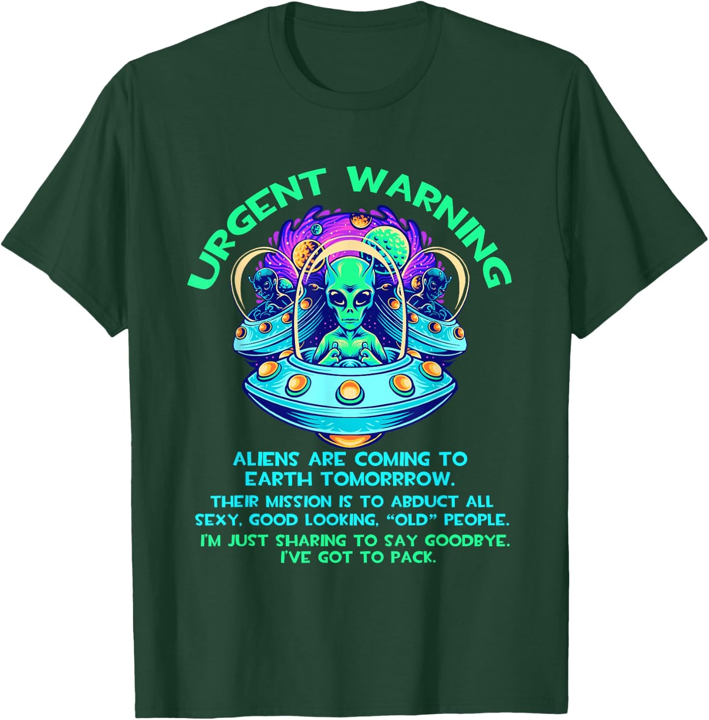 Aliens Guy Ancient Astronaut Theorist T-Shirt - T-Shirt | Forest