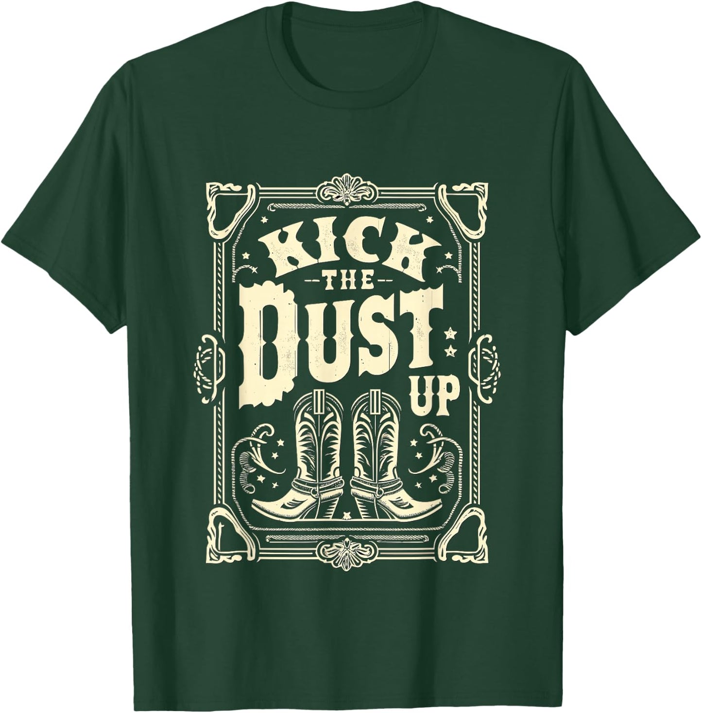 Line Dance Kick the Dust up Dancing T-Shirt - T-Shirt | Forest