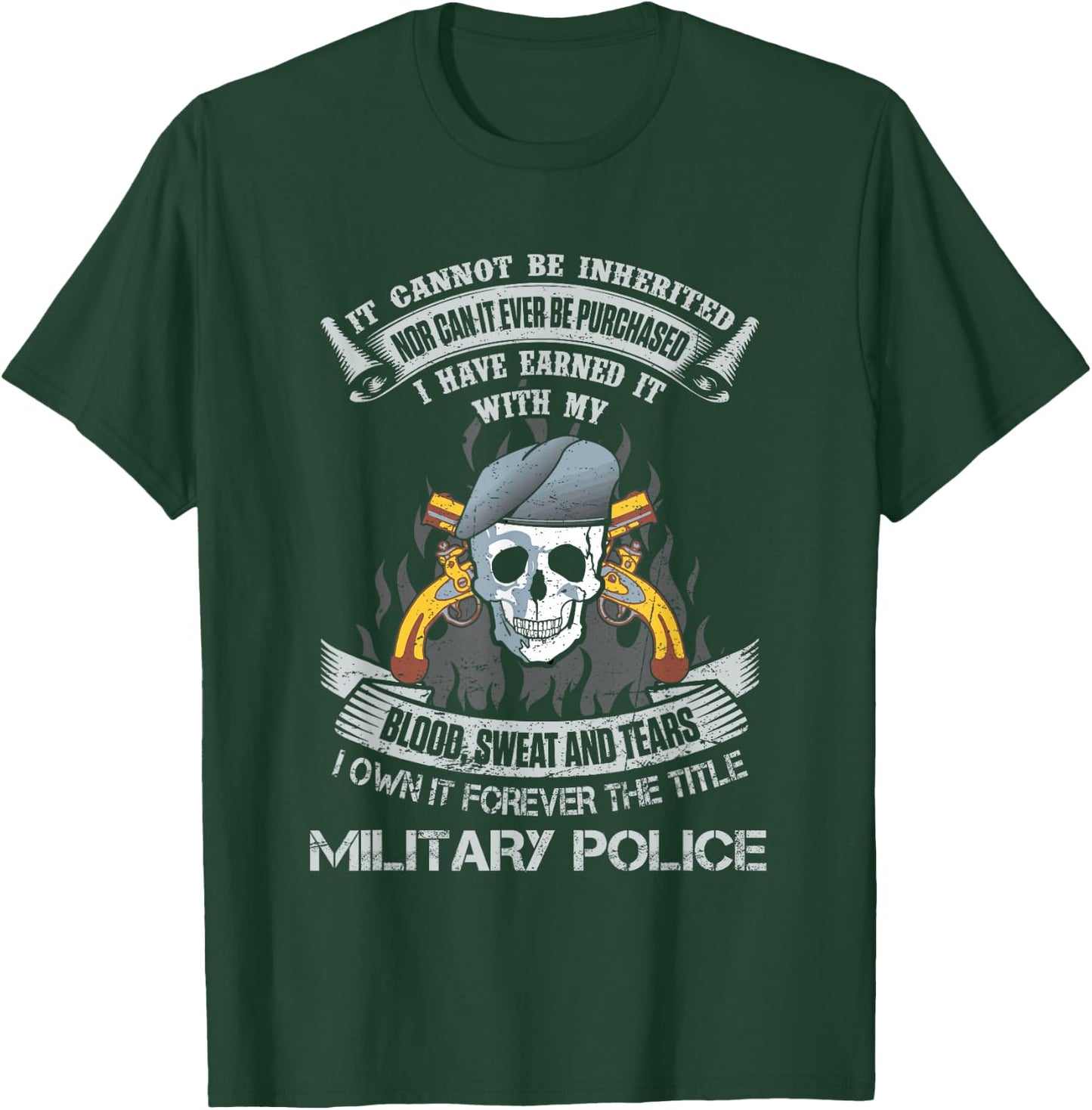 Own Forever The Title Military Police US Army MP Veteran T-Shirt - T-Shirt | Forest
