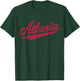 Atlanta Georgia Varsity Script Sports Jersey Vintage Style T-Shirt - T-Shirt | Forest