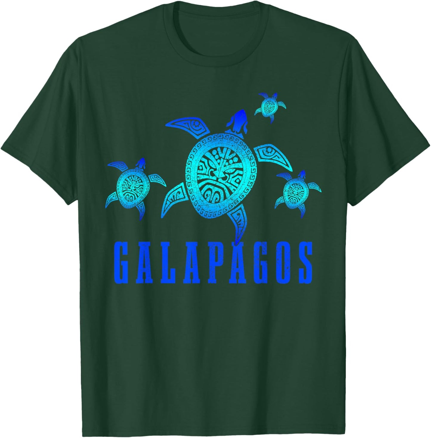 Galapagos Tortoise Diving Diver T-Shirt - T-Shirt | Forest