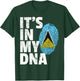 IT'S IN MY DNA St. Saint Lucia Flag Pride National Country T-Shirt - T-Shirt | Forest