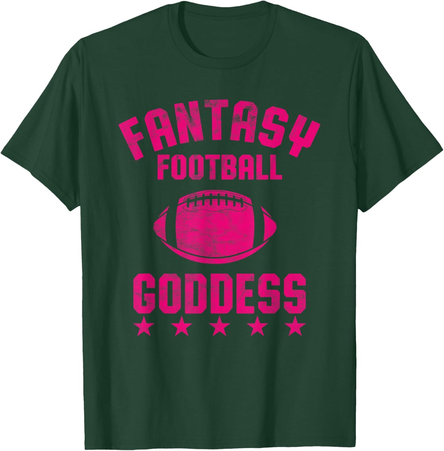 Fantasy Football Goddess Women Cute Design for One Part T-Shirt - T-Shirt | Forest