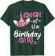 Gigi Of The Birthday Girl Unicorn Flower Grandma T-Shirt - T-Shirt | Forest