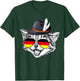 Cute Cat German Flag Oktoberfest Pride Germany Festival T-Shirt - T-Shirt | Forest