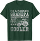 Fathers Day Gift Grandpa Tractor Farmer T-Shirt - T-Shirt | Forest
