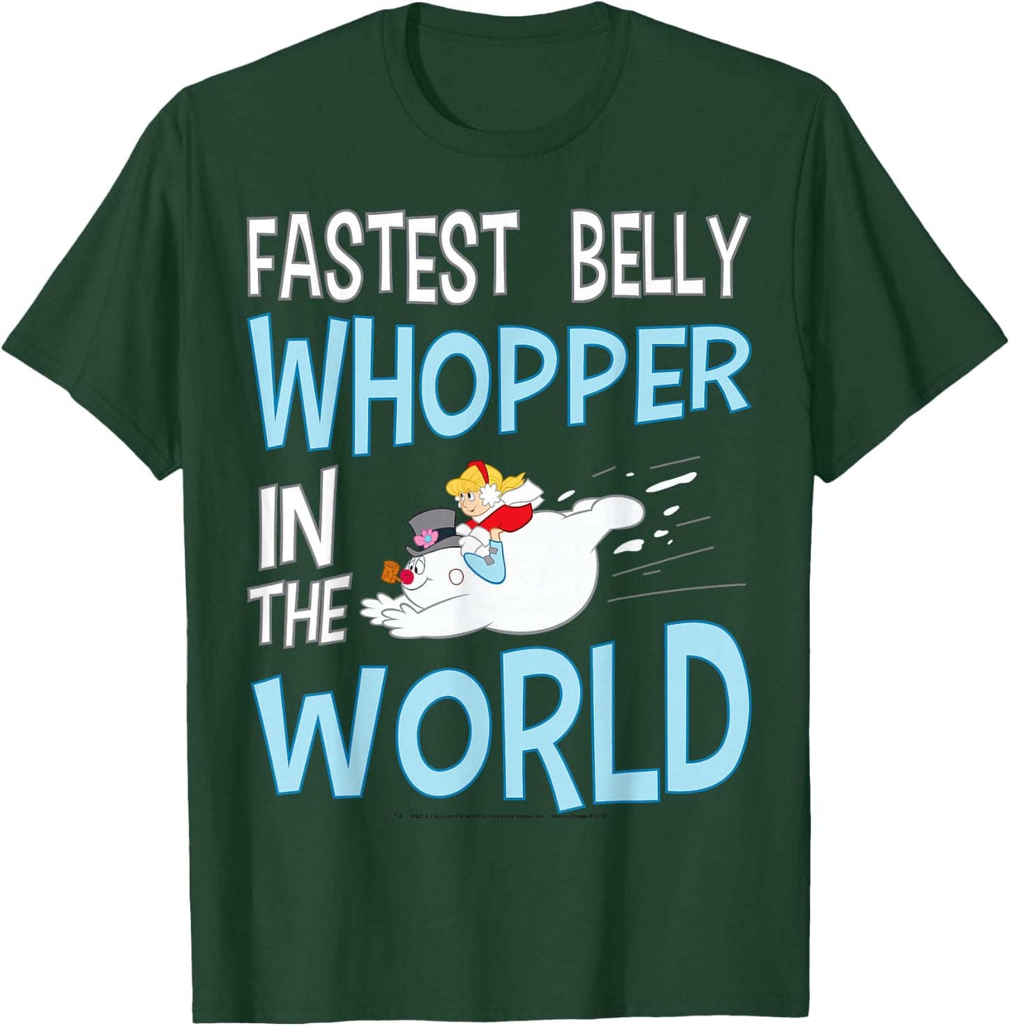 Frosty The Snowman Fastest Belly Whopper In The World T-Shirt - T-Shirt | Forest