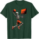 Skeleton Basketball Player Dunking Hoop Halloween Vintage T-Shirt - T-Shirt | Forest