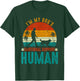 I'm My Dog's Emotional Support Retro Human Dog T-Shirt - T-Shirt | Forest
