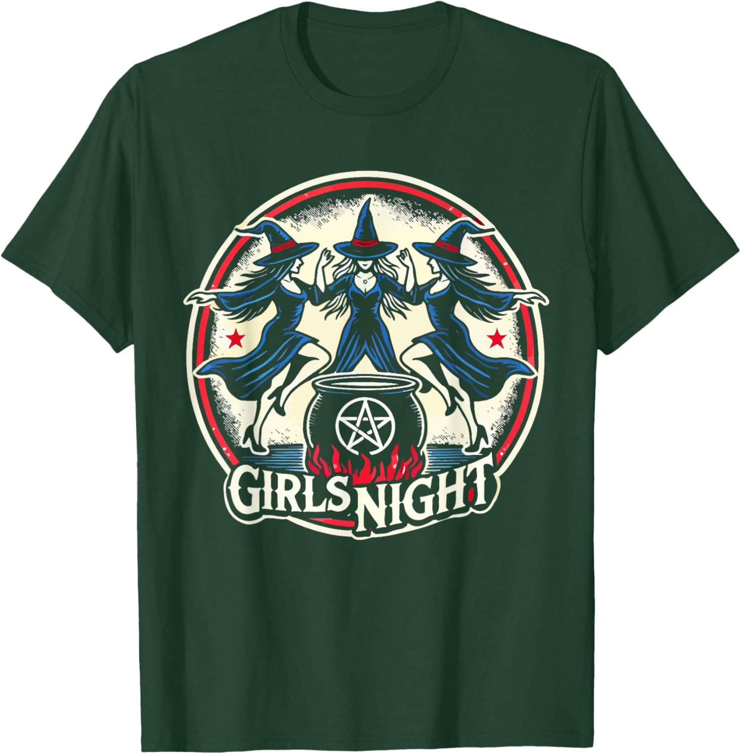 Girls Night Witch Coven Halloween Party T-Shirt - T-Shirt | Forest