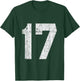 #17 Jersey Uniform Varsity Athletic Sports, 17th Birthday T-Shirt - T-Shirt | Forest