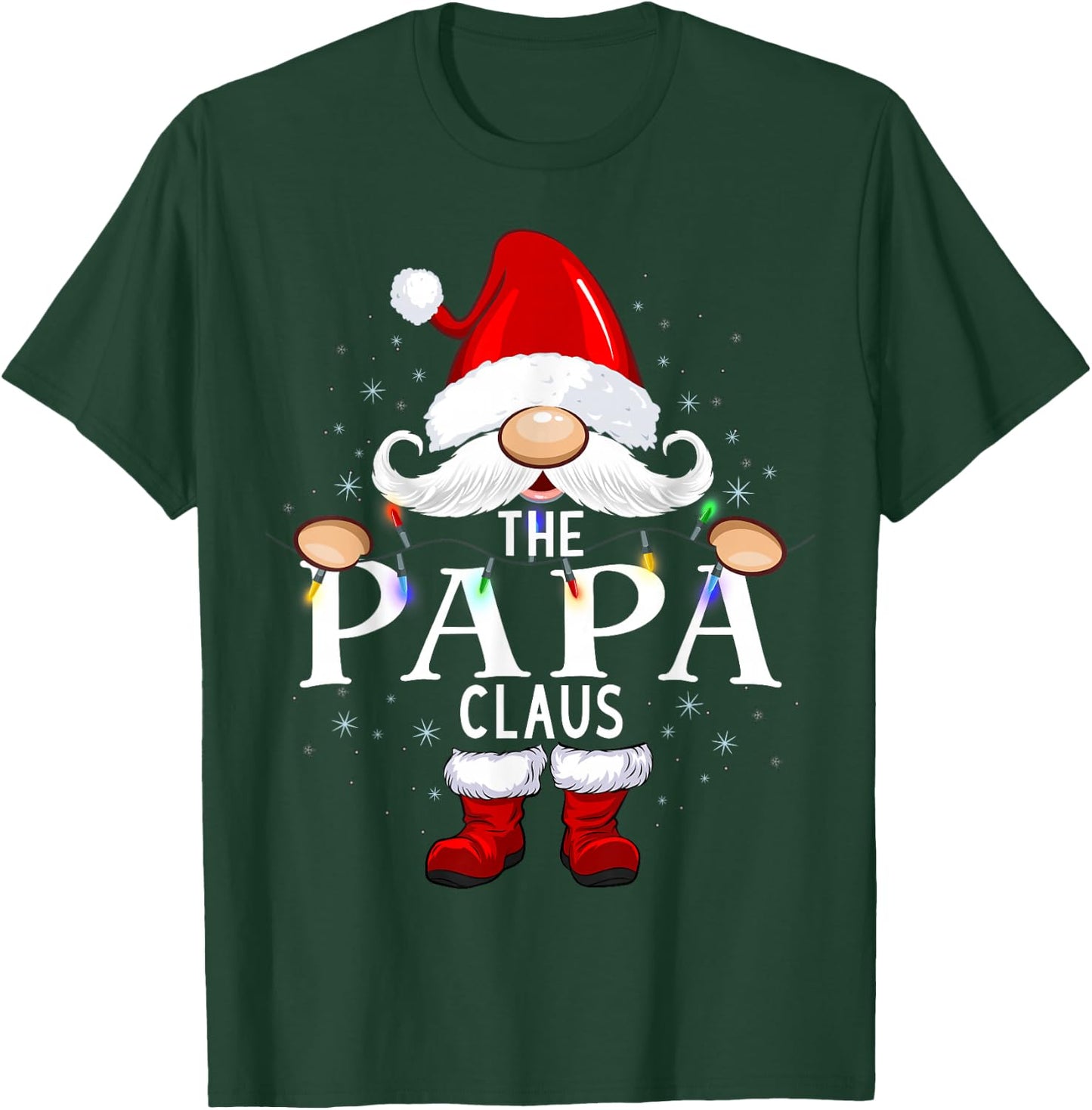 The Papa Claus Christmas Matching Pajama T-Shirt - T-Shirt | Forest