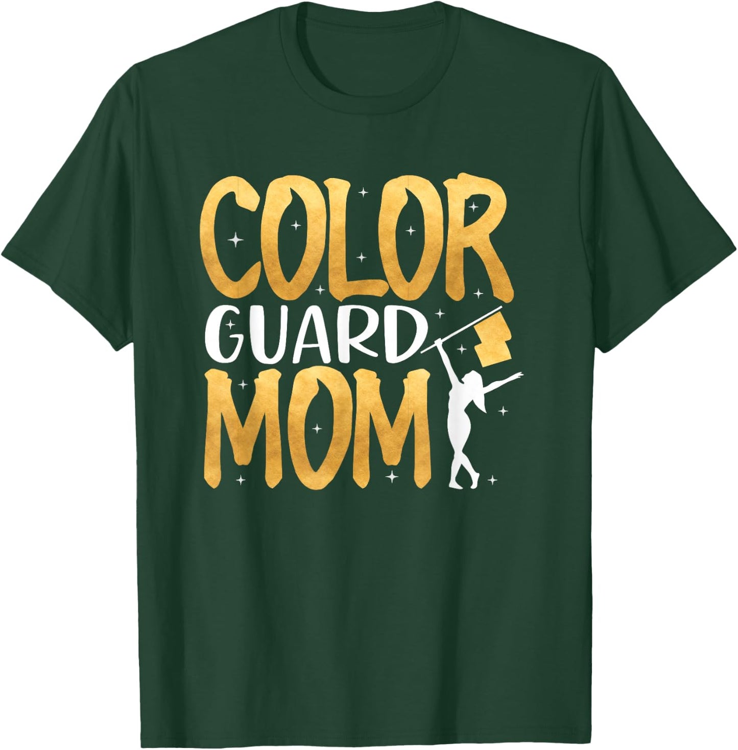Color Guard Mom Shirt Marching Band School Mommy Mother T-Shirt - T-Shirt | Forest