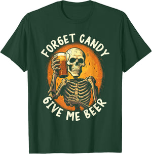 Halloween Beer Drinker Trick Or Treat Spooky Alcoholic T-Shirt - T-Shirt | Forest